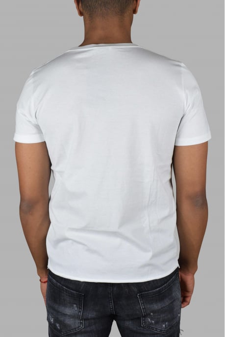 Saint Laurent Camiseta Rive gauche Blanco - Image 3