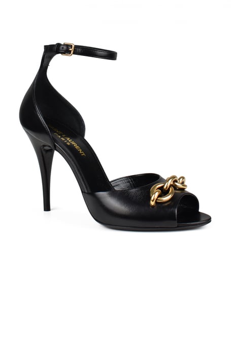 Saint Laurent Sandalias Le Maillon Negro - Image 3