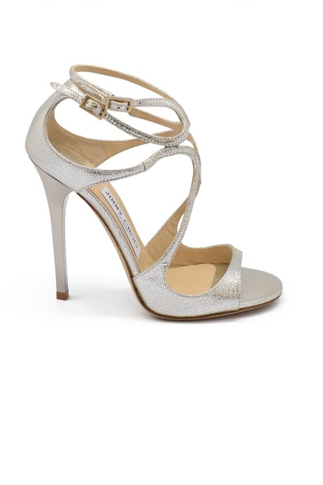 Jimmy Choo Sandalias Lance Plateado - Image 1