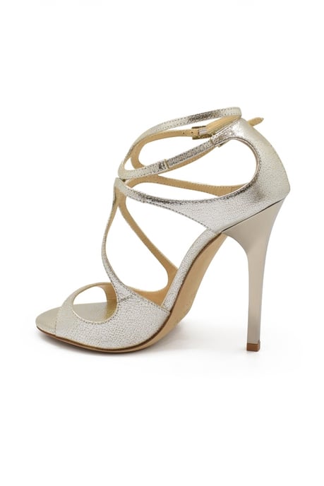 Jimmy Choo Sandalias Lance Plateado - Image 4