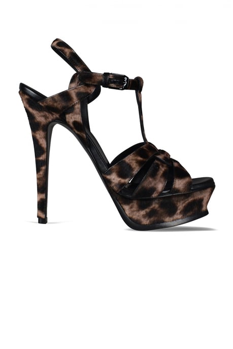 Saint Laurent Sandalias Tribute Marrón - Image 1