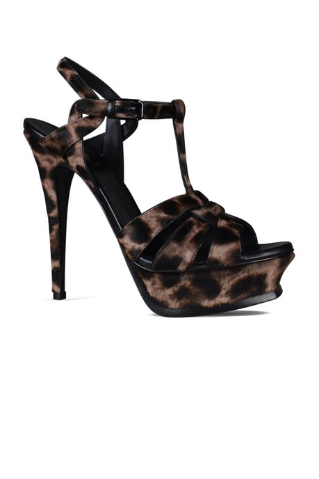 Saint Laurent Sandalias Tribute Marrón - Image 3