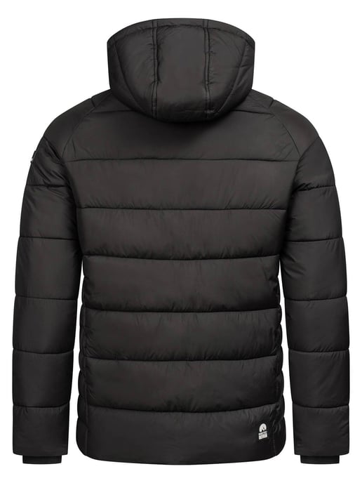 Arctic Seven Chaqueta de Invierno Acolchada para Hombre con Capucha Desmontable Negra - Image 2