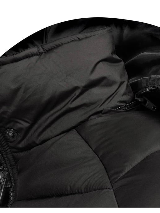 Arctic Seven Chaqueta de Invierno Acolchada para Hombre con Capucha Desmontable Negra - Image 5