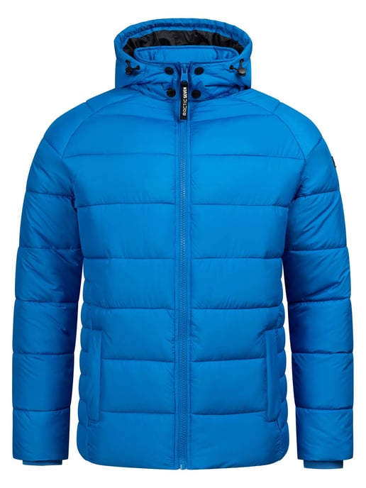 Arctic Seven Chaqueta de Invierno Acolchada para Hombre con Capucha Desmontable Azul - Image 3