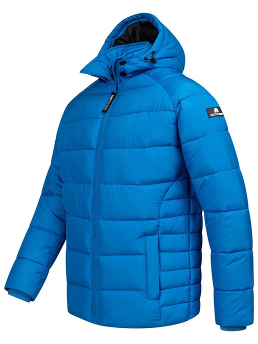 Arctic Seven Chaqueta de Invierno Acolchada para Hombre con Capucha Desmontable Azul - Image 4