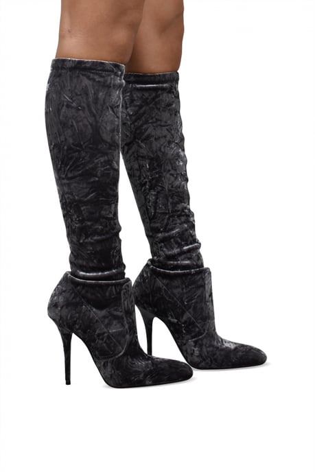 Saint Laurent Botas Talia Gris - Image 2