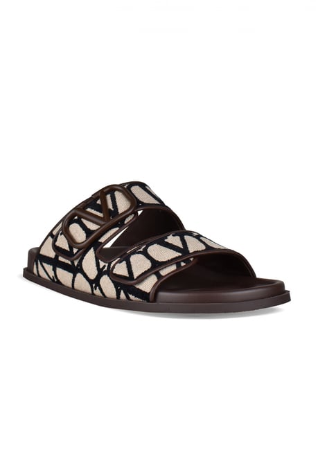 Valentino Garavani Sandalias V Logo Marrón - Image 2