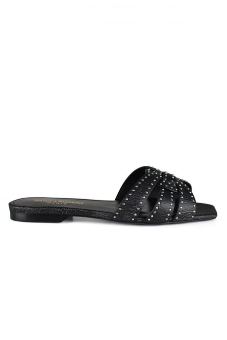 Saint Laurent Sandalias Tribute Negro - Image 1