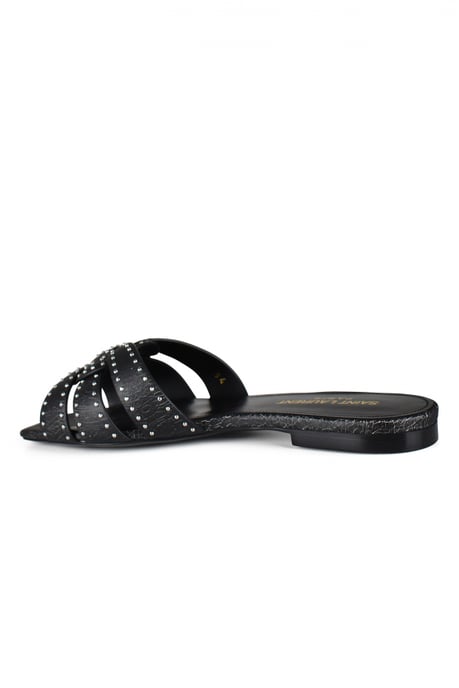 Saint Laurent Sandalias Tribute Negro - Image 3
