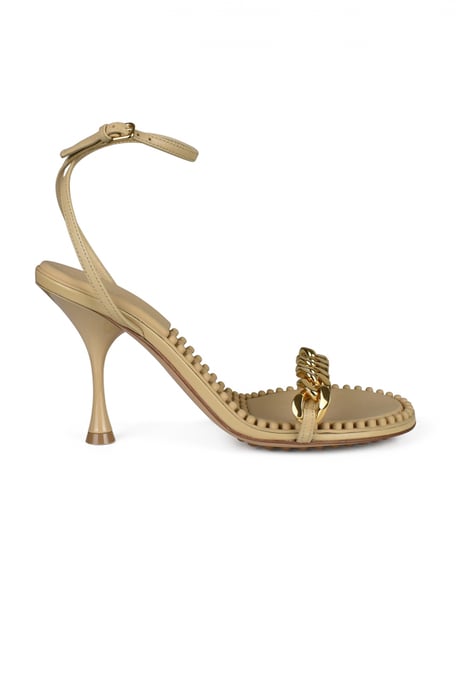 Bottega Veneta Sandalias Dot Beige - Image 1