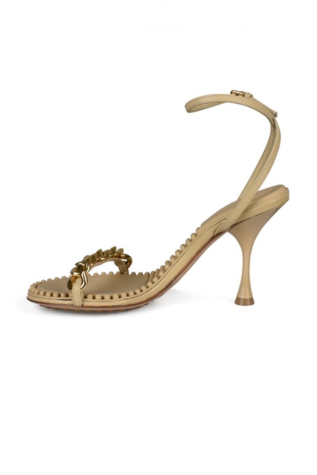 Bottega Veneta Sandalias Dot Beige - Image 4