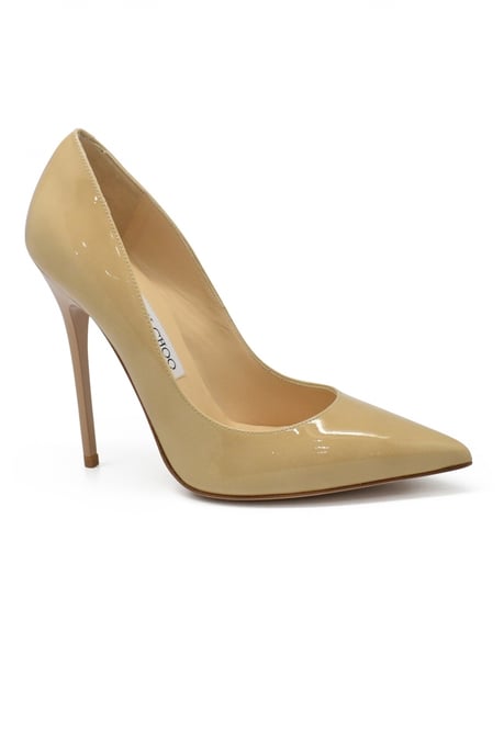 Jimmy Choo Zapatos de tacón Anouk Beige - Image 3