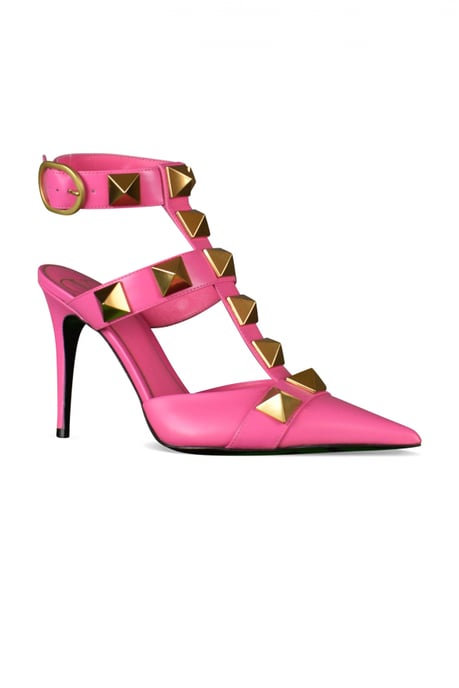 Valentino Garavani Salones Roman Stud Rosa - Image 3