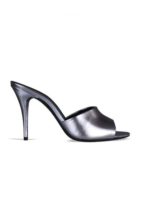 Saint Laurent LA 16 Mules Plateado - Image 1