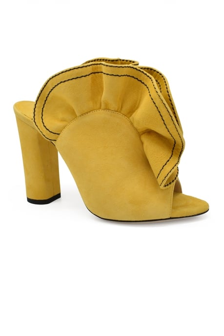 Jimmy Choo Mules Haile 100 Amarillo - Image 3