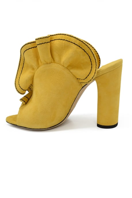 Jimmy Choo Mules Haile 100 Amarillo - Image 4