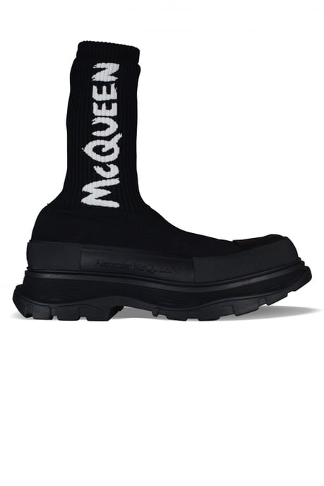 Alexander McQueen Botas Tread Slick Negro - Image 1