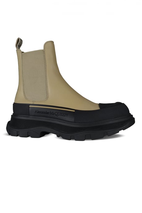 Alexander McQueen Botas Tread Slick Beige - Image 3