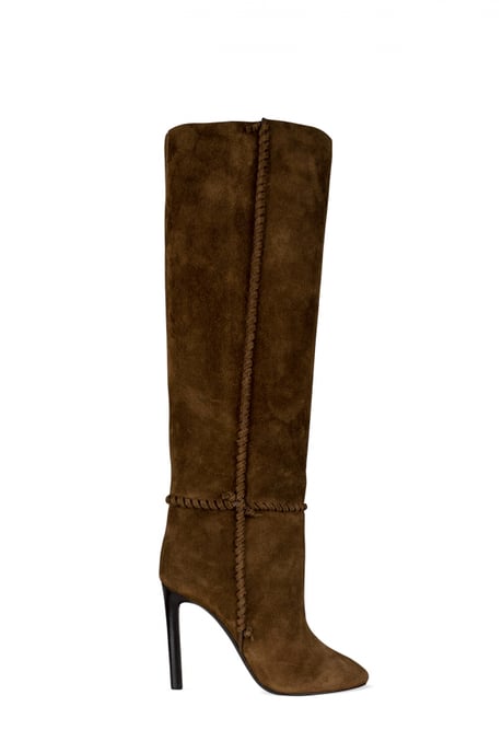 Saint Laurent Botas Mica Marrón - Image 1