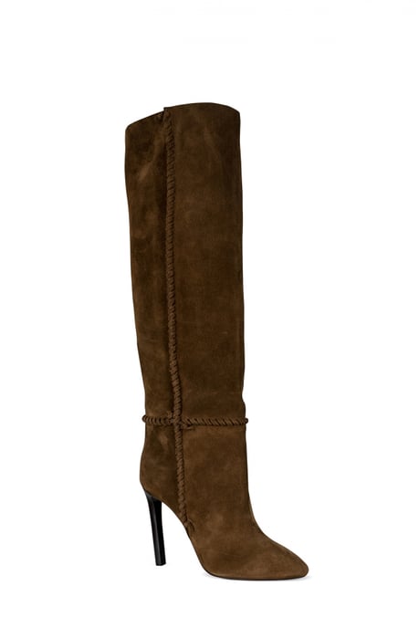 Saint Laurent Botas Mica Marrón - Image 3