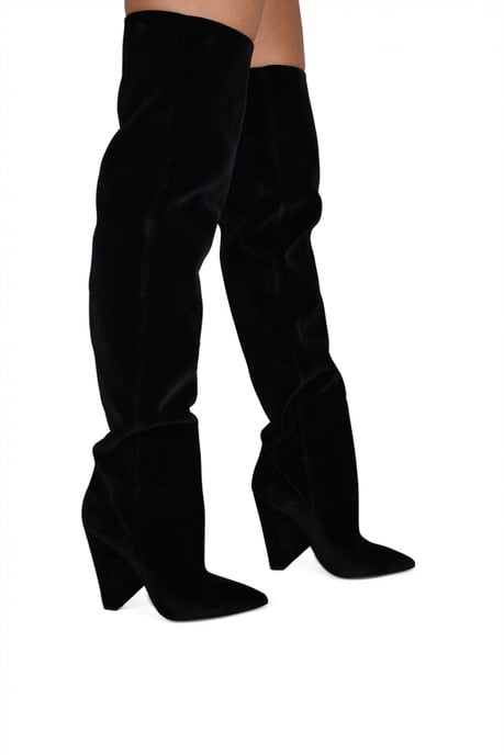 Saint Laurent Botas Niki Negro - Image 2