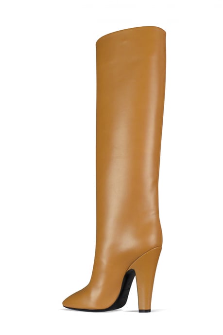 Saint Laurent Botas Tubes 68 Camello - Image 4
