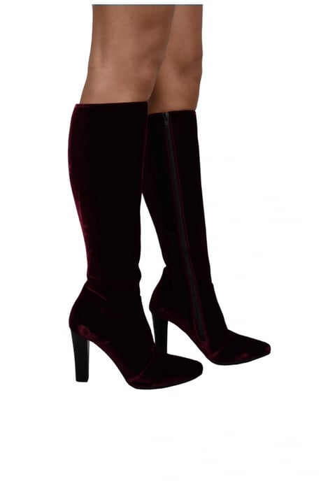 Saint Laurent Botas Lily Burdeos - Image 1