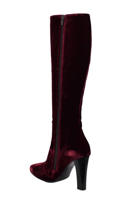 Saint Laurent Botas Lily Burdeos - Image 4