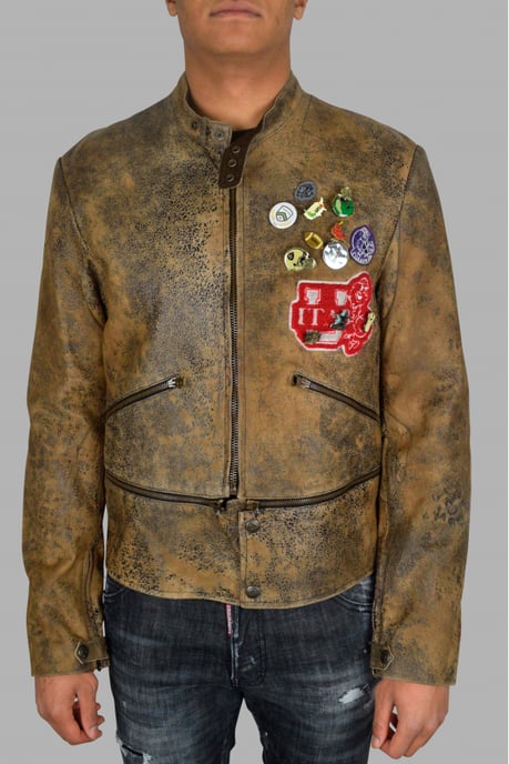 Golden Goose Deluxe Brand Chaqueta de cuero Marrón - Image 2
