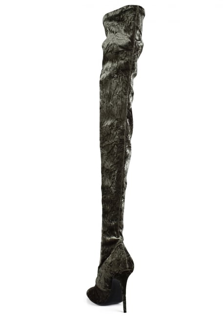 Saint Laurent Botas hasta el muslo Talia Verde - Image 4