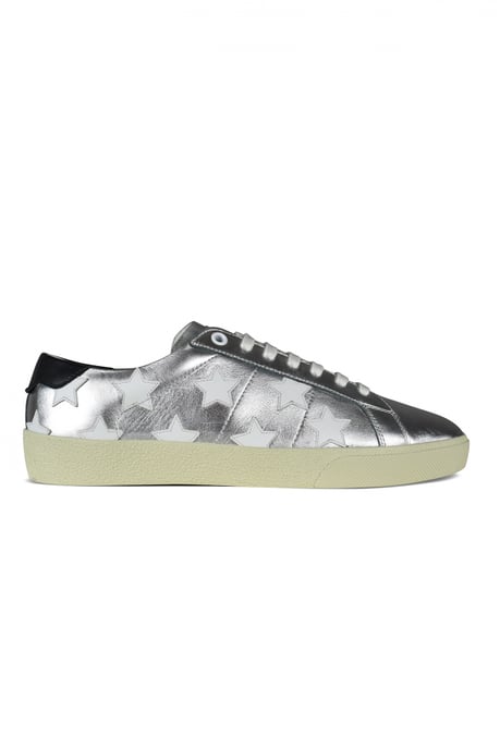 Saint Laurent Sneakers Court Classic Plateado - Image 1