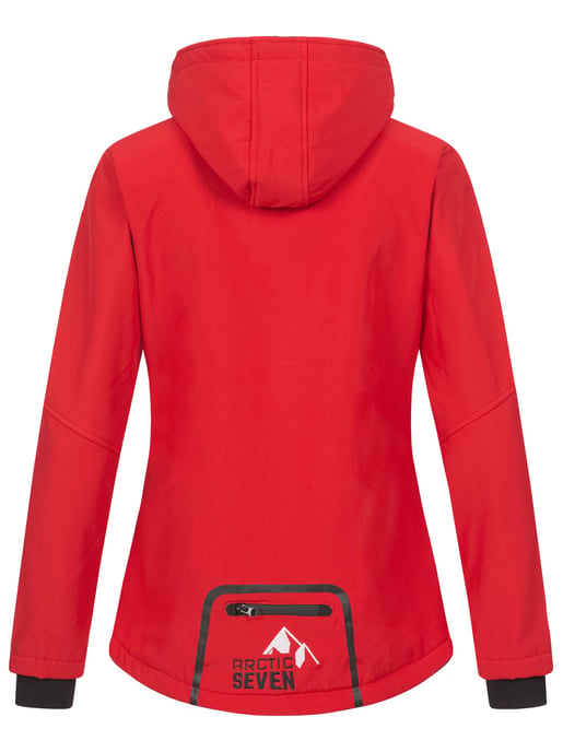 Chaqueta Softshell para Mujer Arctic Seven Rojo-Negro - Image 3