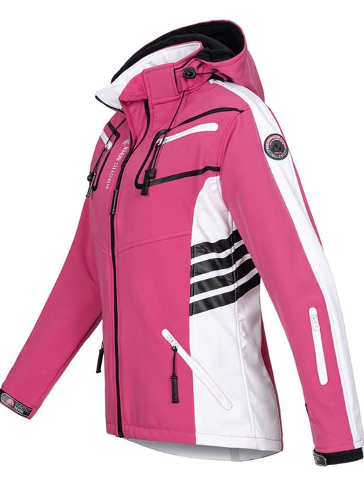 Arctic Seven Chaqueta Softshell para Mujer Rosa-Blanco - Image 2