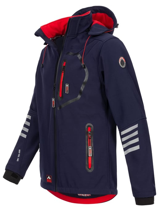 Arctic Seven Chaqueta Softshell para hombre Chaqueta de transición – Rojo marino - Image 2