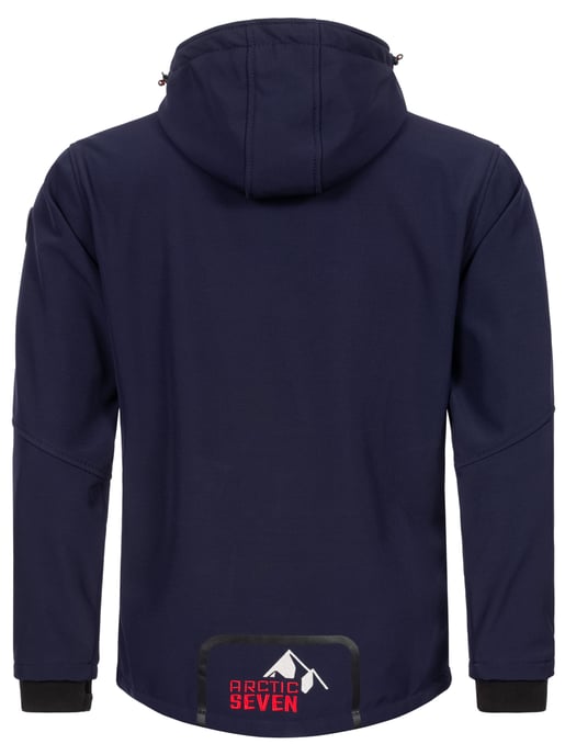Arctic Seven Chaqueta Softshell para hombre Chaqueta de transición – Rojo marino - Image 3