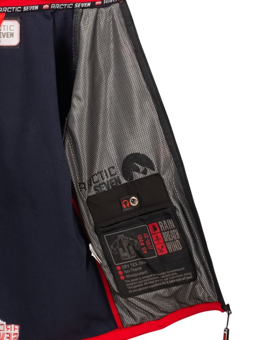 Arctic Seven Chaqueta Softshell para hombre Chaqueta de transición – Rojo marino - Image 4