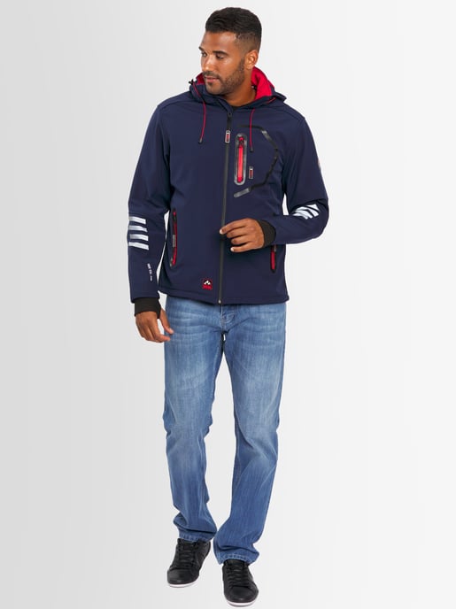 Arctic Seven Chaqueta Softshell para hombre Chaqueta de transición – Rojo marino - Image 5