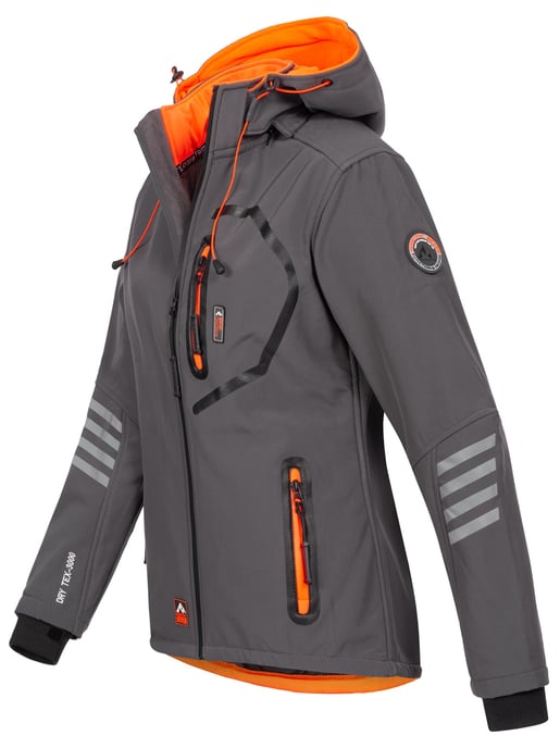 Chaqueta Softshell para Mujer Arctic Seven Gris-Naranja - Image 2