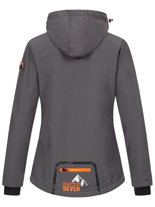 Chaqueta Softshell para Mujer Arctic Seven Gris-Naranja - Image 4