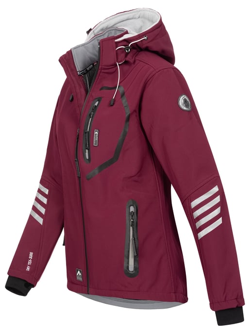 Chaqueta Softshell para Mujer Arctic Seven Burdeos-Gris - Image 2
