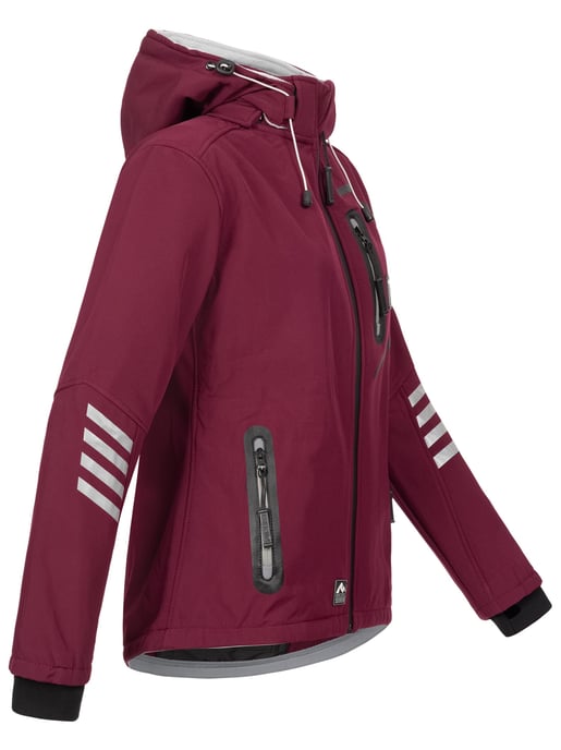 Chaqueta Softshell para Mujer Arctic Seven Burdeos-Gris - Image 3