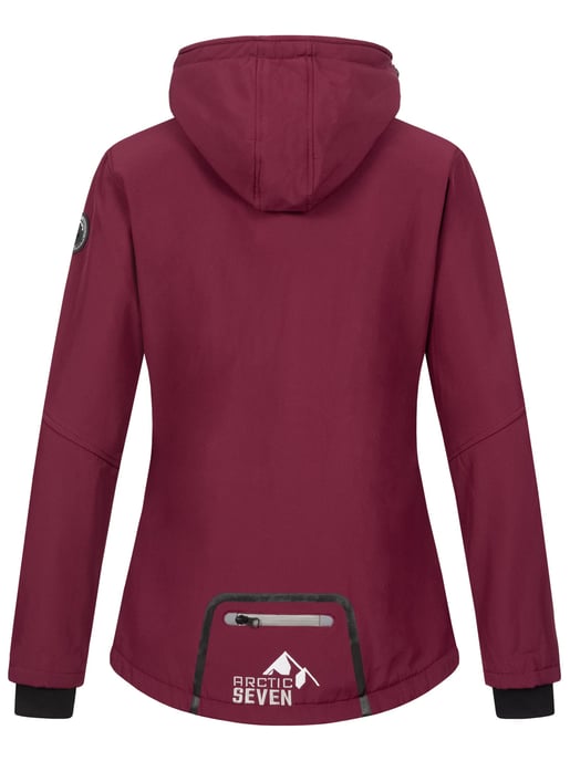 Chaqueta Softshell para Mujer Arctic Seven Burdeos-Gris - Image 4