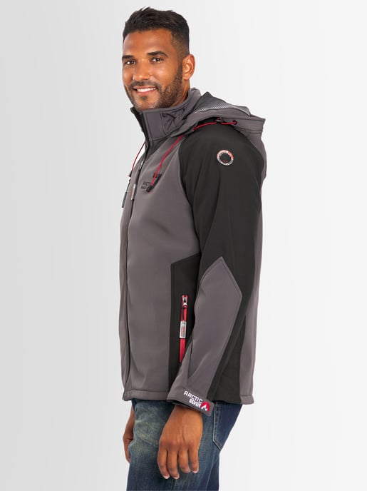 Chaqueta softshell Arctic Seven para hombre – Gris oscuro-Negro - Image 2