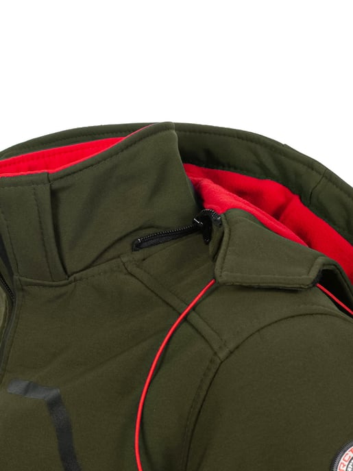 Arctic Seven Chaqueta softshell para hombre Chaqueta de transición – Rojo oliva - Image 5