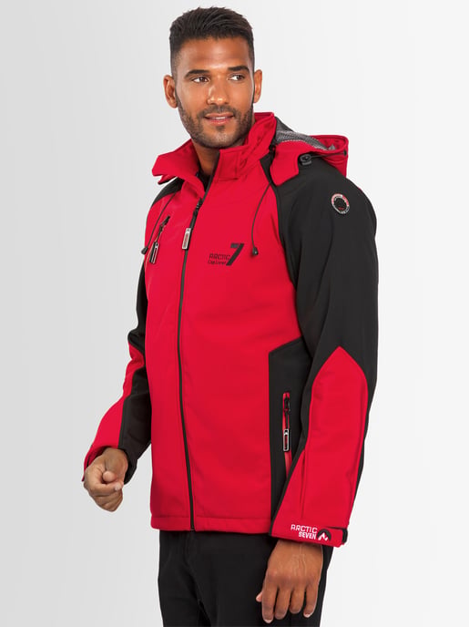Chaqueta Softshell Arctic Seven para hombre – Rojo-Negro - Image 2