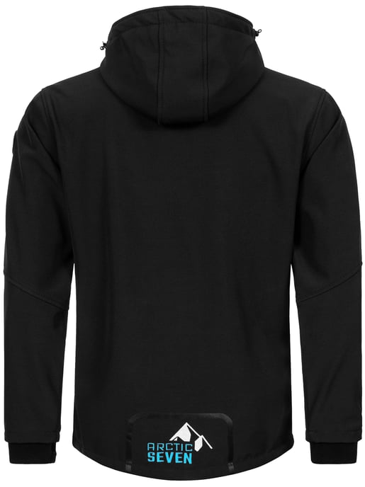 Arctic Seven Chaqueta Softshell para Hombre Chaqueta de transición – Negro-Azul - Image 4