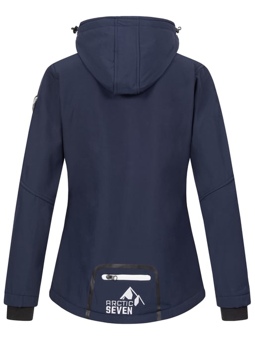Chaqueta Softshell para Mujer Arctic Seven Azul Marino-Blanco - Image 4
