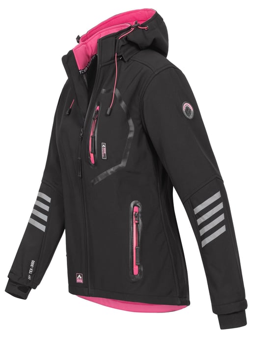 Chaqueta Softshell para Mujer Arctic Seven Negro-Rosa - Image 2