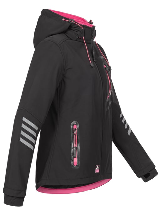 Chaqueta Softshell para Mujer Arctic Seven Negro-Rosa - Image 3